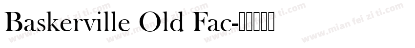 Baskerville Old Fac字体转换
